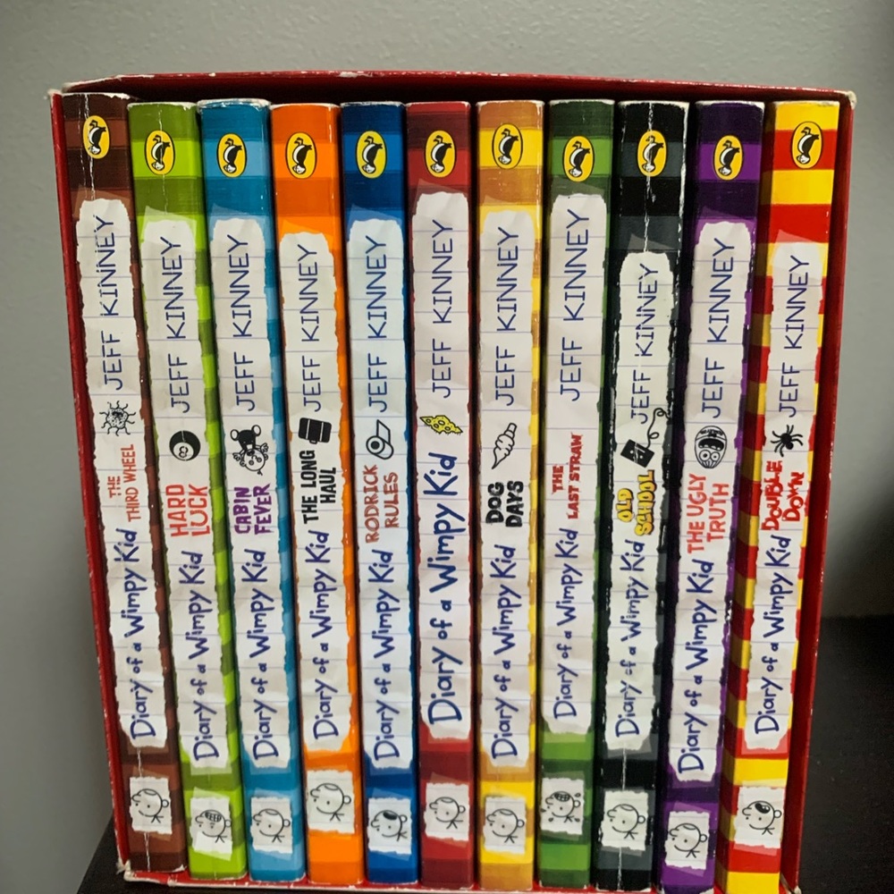 Diary of a Wimpy Kid - collection of 11 books. Used in great condition.